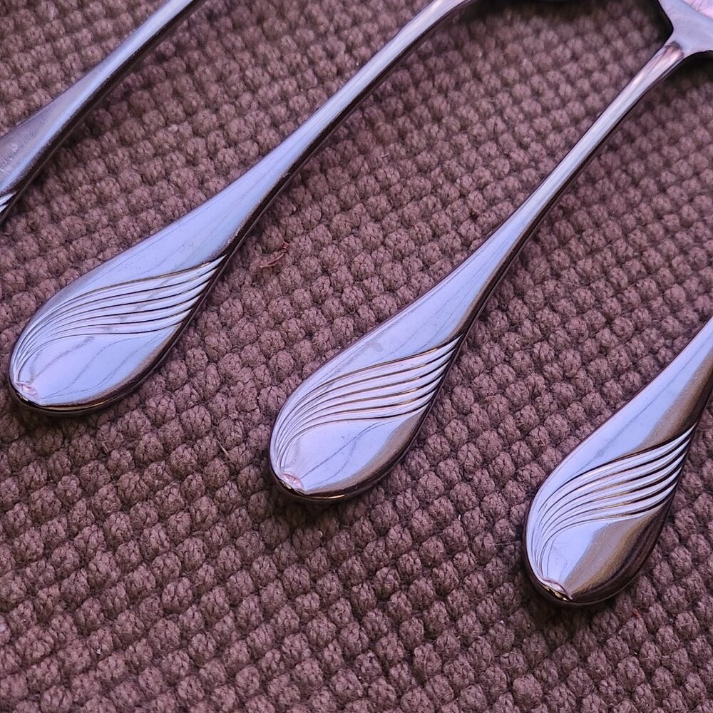 Set of 6 WMF Cromargan CHARME Table Soup Place Spoons Stainless Flatware 7 3/4" - Picture 2 of 5
